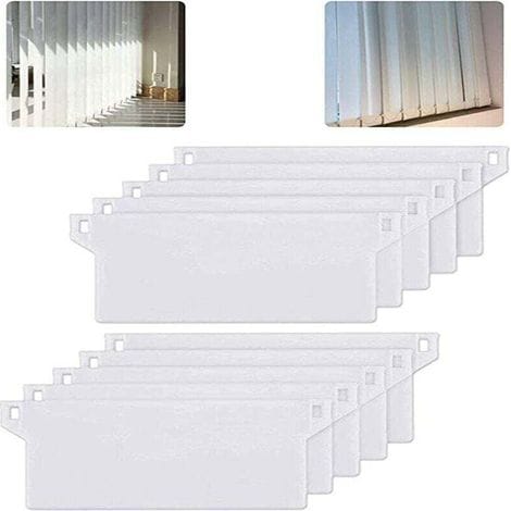 Snq – 10er-pack Gewichtsplatten Für Vertikaljalousien – Gewicht Je 31 G – Hochwertiger Kunststoff Mit Uv-beschichtung – Einfacher Austausch – 10 Stück