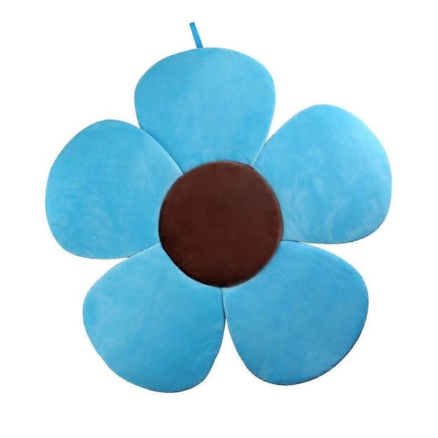 Kakiblin Babybadekissen Mit Blumenmuster, Blau