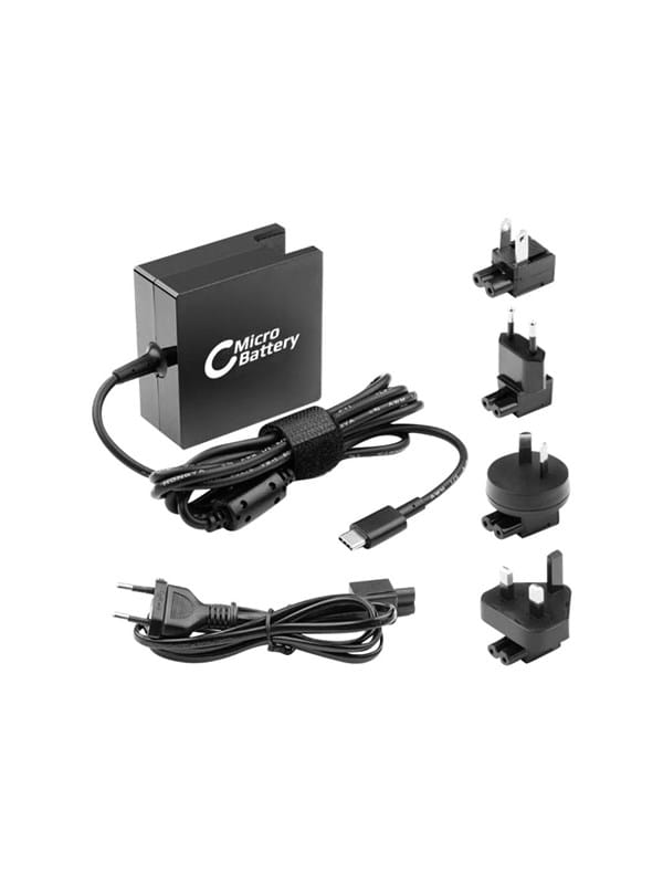 Micro Batterie Mbxusbc-ac0002 Indoor 65 W Black Power Adapter And Inverter - Wechselrichteradapter (65 W, Indoor, Laptop, Schwarz)