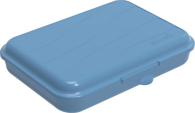 Rotho Brotdose Funbox 0,75 l, 19,5 x 14,5 x 4 cm, horizon blue