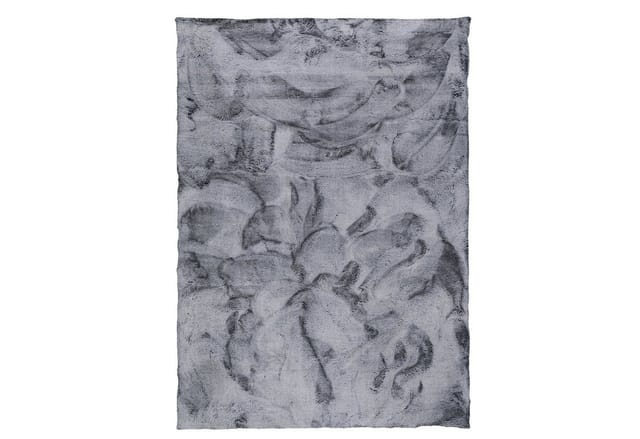 Pergamon Luxus Super Soft Fellteppich Plush Grau Meliert 60x90cm