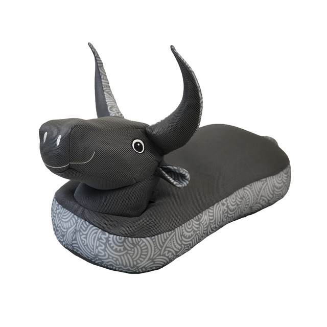 Westmann Sitzsack Schwimmtier Stier Pool Buddy Schwarz