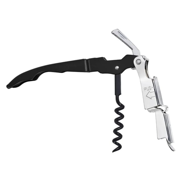 Ich-Zapfe Rapido Kellnermesser Sommeliermesser mit Kapselheber Schwarz Beschichtet Edelstahl