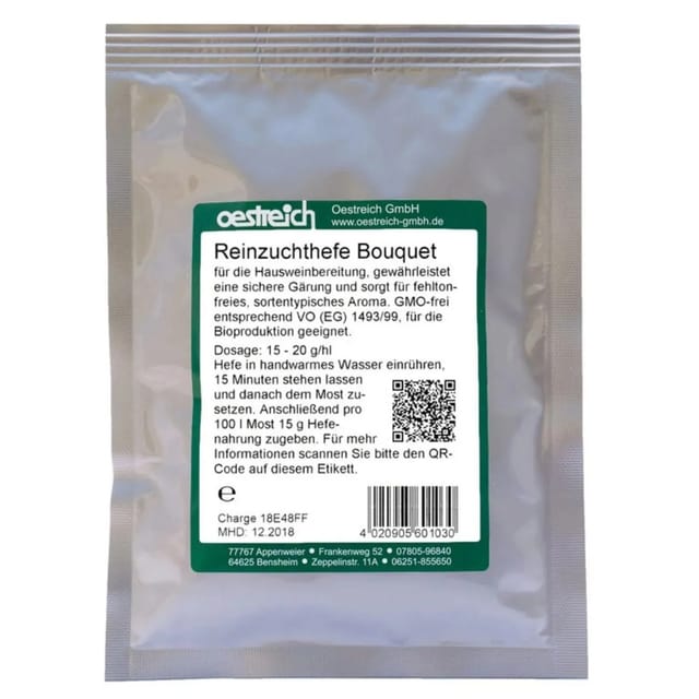 Ich-Zapfe Reinzuchthefe Bouquet für Obergärige Biere 15 g