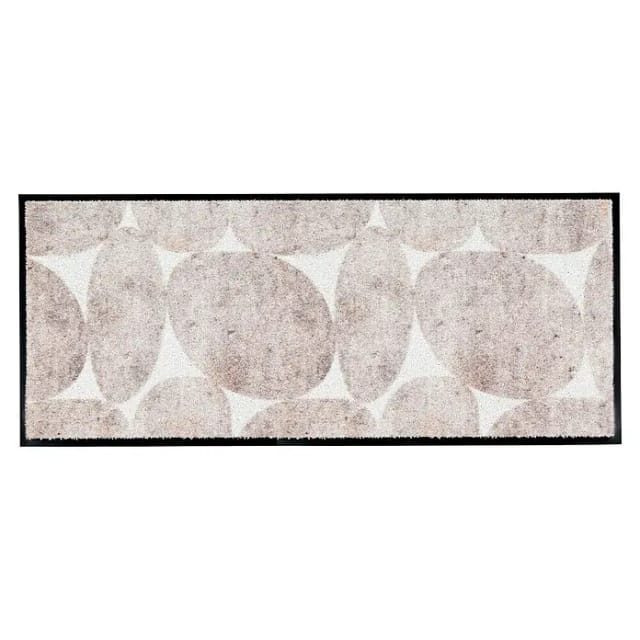 Schöner Wohnen Fußmatte Miami Steine 67 cm x 150 cm Beige