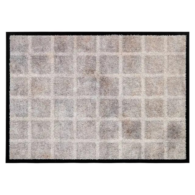 Schöner Wohnen Fußmatte Bellevue Karo 67 cm x 100 cm Hellgrau