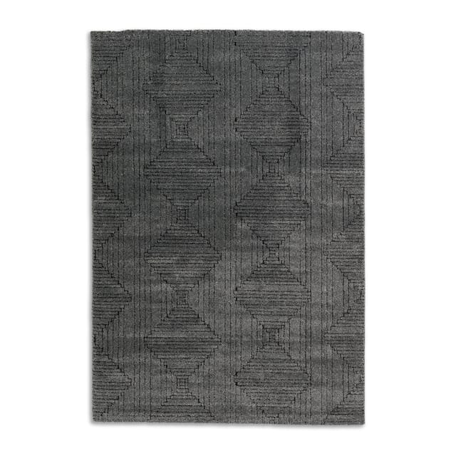 Schöner Wohnen Teppich Pure Design 80 cm x 150 cm Anthrazit