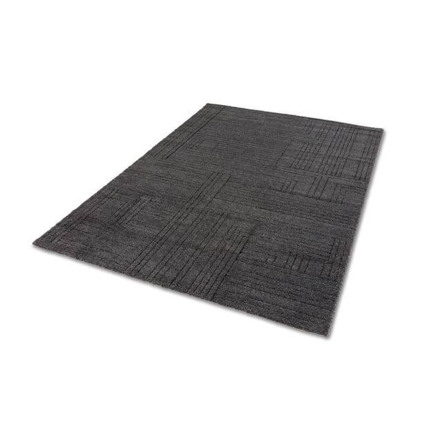 Schöner Wohnen Teppich Pure Design Grafisch 133 cm x 190 cm Anthrazit