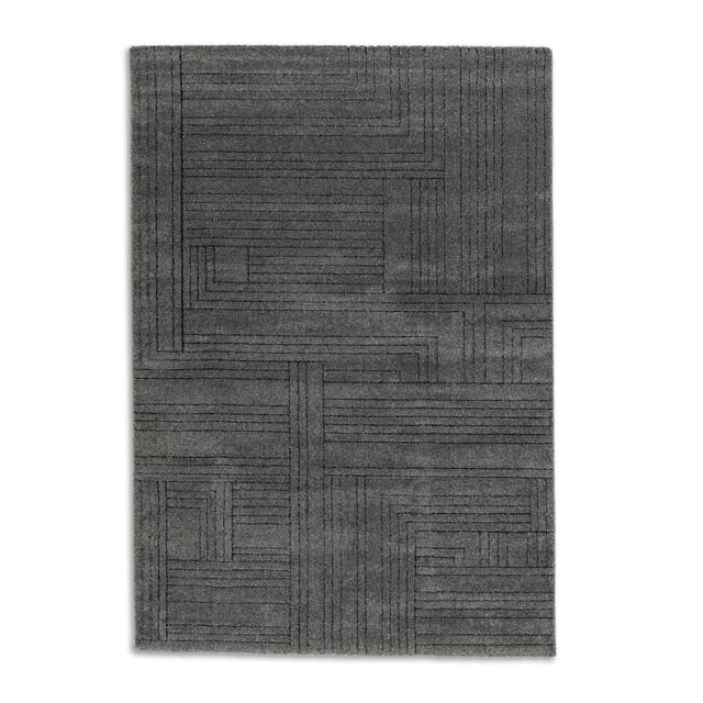 Schöner Wohnen Teppich Pure Design Grafisch 200 cm x 290 cm Anthrazit