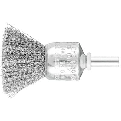 PFERD TOOLS POS Pinselbürste ungezopft PBU Ø20mm Schaft-Ø6 mm Stahl-Draht-Ø0,20