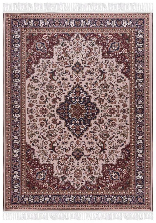 Mazovia Orientteppich Teppich Oriental Orientteppich Wohnzimmer Orient Muster Braun Beige, 80 x 150 cm, Fußbodenheizung, Allergiker geeignet, Rutschfest