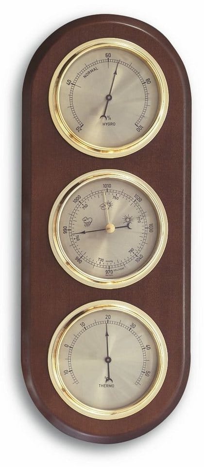 TFA Dostmann analog TFA 20.1064.03 aus Massivholz, Eiche Wetterstation