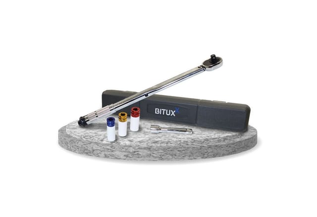 Bituxx Drehmomentschlüssel Drehmomentschlüssel mit Felgenschutz Nuss 3er Set (17mm/19mm/21mm) (Spar-Set, 4 St., MS-16492)