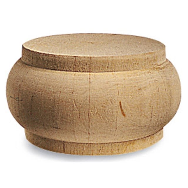 Gedotec Möbelfuß ANGELIKA aus Holz, Ø 70 mm