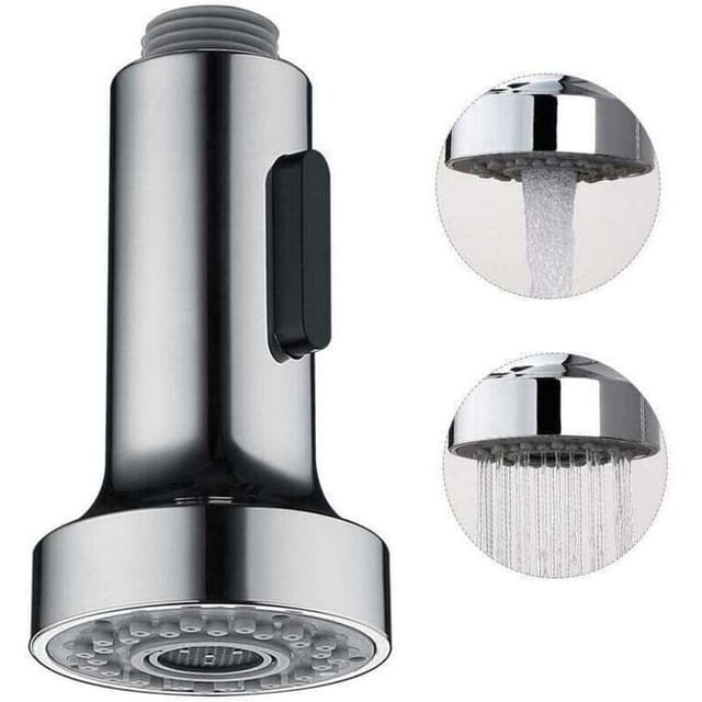 [niemals Verwendet] Küchenarmatur-brausekopf Mit 2 Modi, Ersatz-brausekopf Für Ausziehbare Küchenmischbatterie, Chrom, G1/2".
