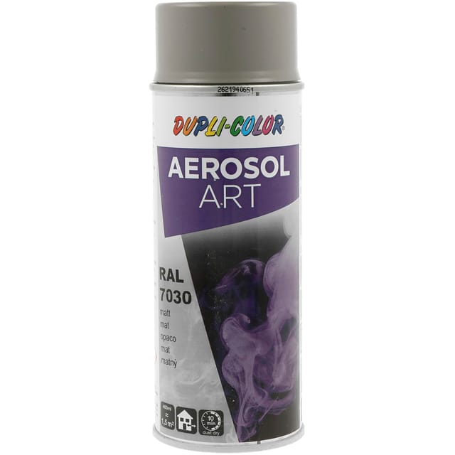 Dupli Color Aerosol Art Lackspray Graffiti Dose - Wetterfest, Lichtecht Und Uv-beständig - Graffiti-spray 400ml, Steingrau Seidenmatt Ral 7030