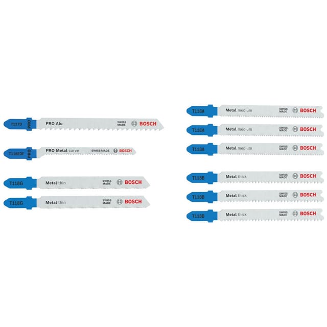Bosch Stichsägeblatt Set Metal Advanced, 10-tlg.