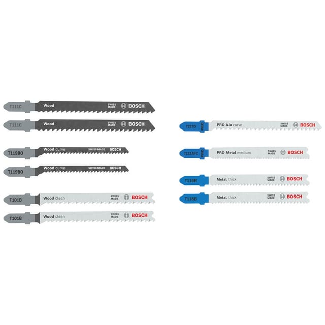 Bosch Stichsägeblatt Set Wood And Metal Advanced, 10-tlg.
