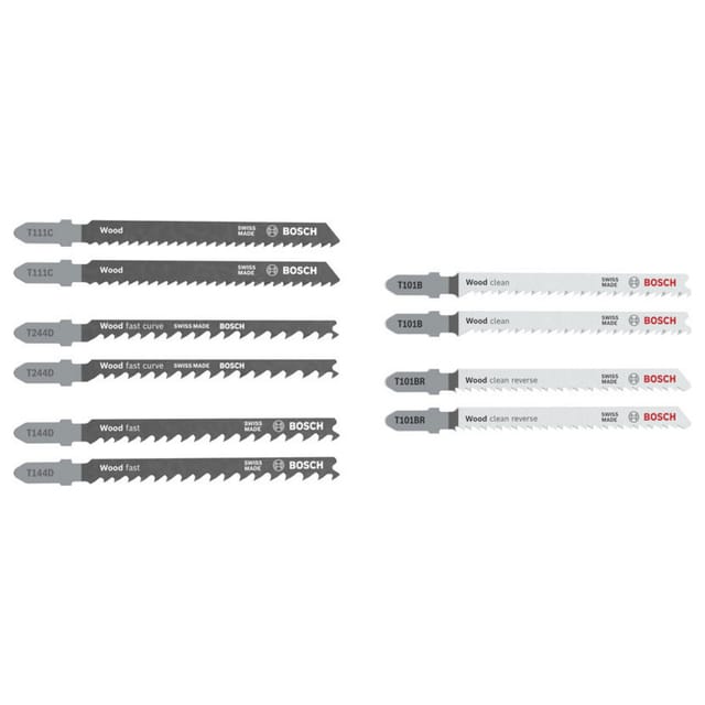 Bosch Stichsägeblatt Set Wood Basic, 10-tlg.