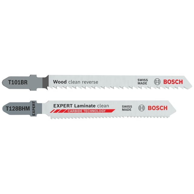 Bosch Stichsägeblätter Set T101br Und Expert Laminate Clean T128bhm, 26-tlg.