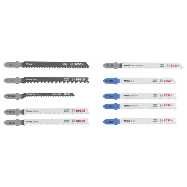 Bosch Stichsägeblatt Set Wood And Metal Basic, 10-tlg.