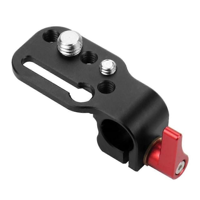 Aluminium-stangenklemme, 15 Mm, Mit Einem Loch Und 1/4- Und 3/8-zoll-schraubgewinde