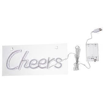 „cheers“-neonlicht, Led-neonschild, Dekorative Neonlampe, Stimmungsvolle Lampe Für Barpartys