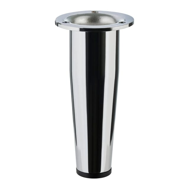Sotech Möbelfuß Fox-trot Höhenverstellbar Um Max. 12 Mm Höhe 120 Mm Chrom Poliert, 1 Stück