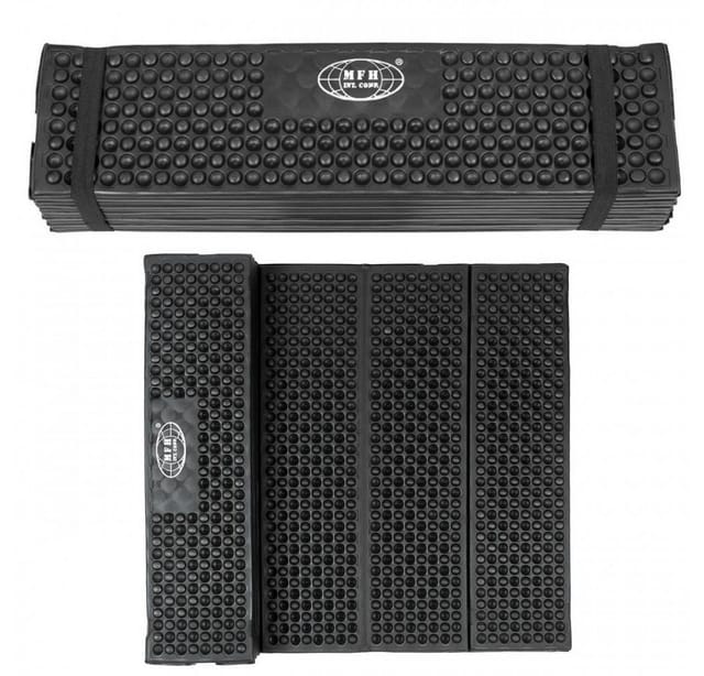 Fox Outdoor Thermomatte, Faltbar, Schwarz