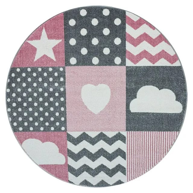 Kinderteppich Kids 0620 (Pink, 120 cm, 100% Polypropylen)