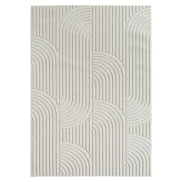 Flachgewebeteppich Helix 2201 (Creme, 250 x 80 cm, 100 % Polyester)