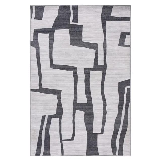 Kayoom Teppich 'Bluster' silbern 160 x 230 cm