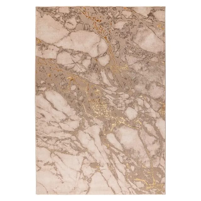 Kayoom Teppich 'Mineral' goldfarben 160 x 230 cm