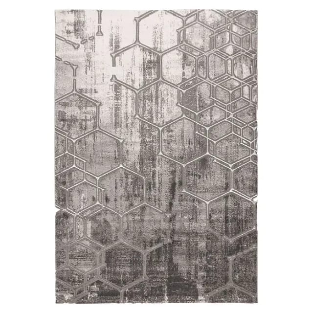Kayoom Teppich 'Mineral' silbern 160 x 230 cm