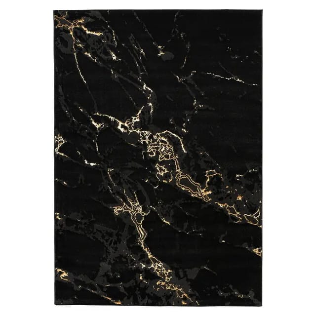 Kayoom Teppich 'Mineral' schwarz 80 x 300 cm