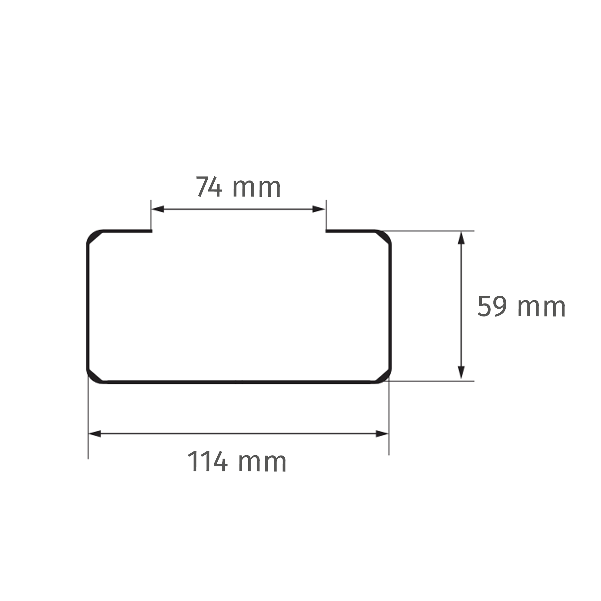 toom Flachkanalhalter 110 x 55 mm Bild 2