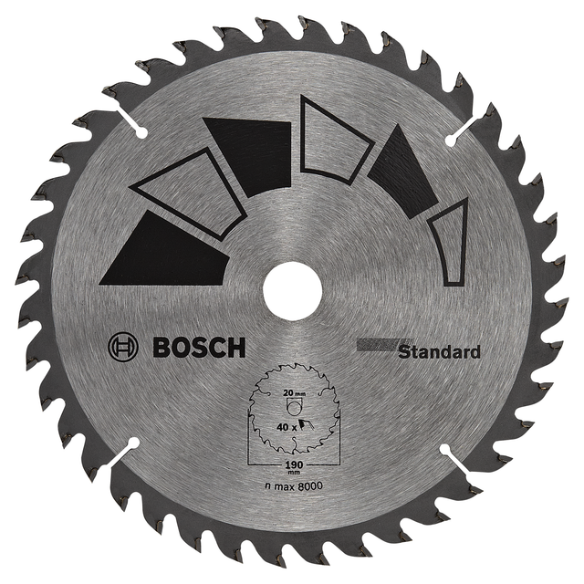 Kreissägeblatt Standard Ø 190 Mm Bosch 2609256819
