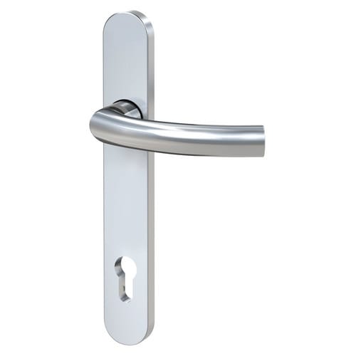 Basi - 1/2-Schmalrahmen-Garnitur - SR 4100 PZ - Rund - Edelstahl - Lochung PZ - 92-8 mm - 7839-0108