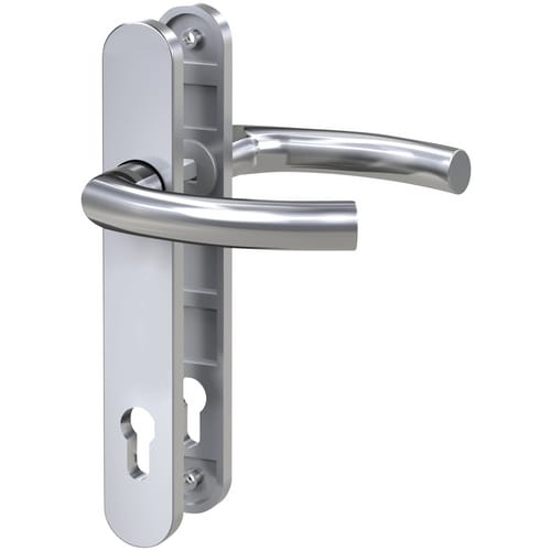 Basi - Schmalrahmen-Drücker-Garnitur - Rund - Edelstahl - Lochung PZ - 92-8 mm - 7838-0108