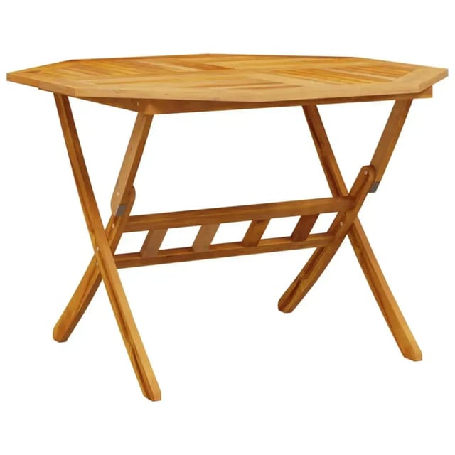 vidaXL Gartentisch Klappbar Ø110x75 cm Massivholz Akazie 4004911