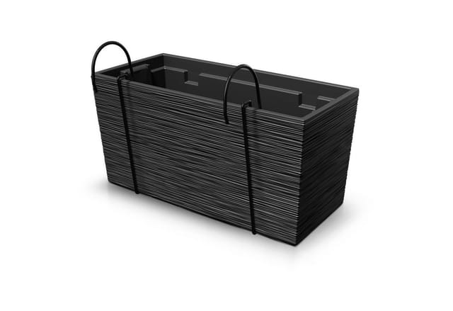 Prosperplast Blumentopf Furu Case W Anthrazit 39,5 Cm