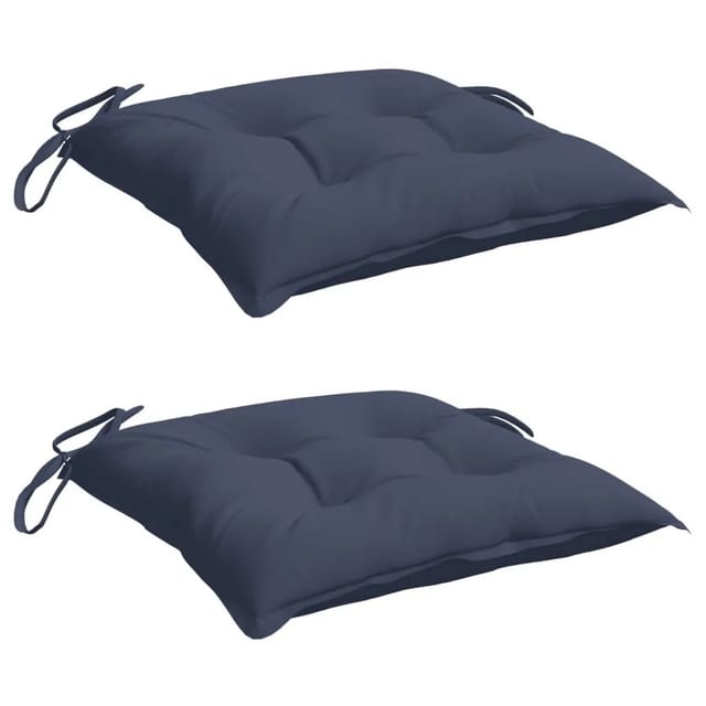 Stuhlkissen 2 Stk. Marineblau 50x50x7 Cm Oxford-gewebe Vidaxl