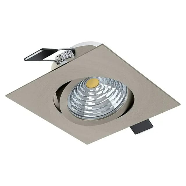 Eglo LED-Einbauleuchte SALICETO (Warmweiß, Nickel-matt, 8,8 x 8,8 x 4,2 cm)
