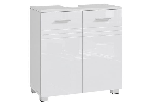 VASAGLE Waschbeckenunterschrank Badezimmerschrank Badschrank mit Doppeltür, verstellbare Ablage