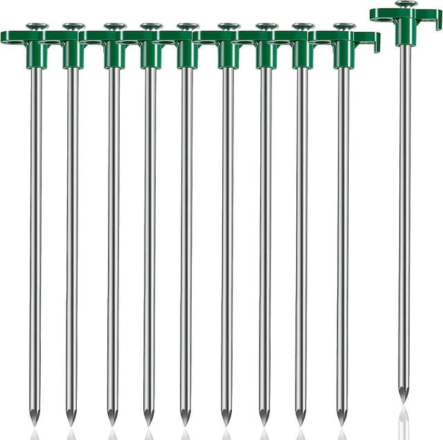 10 Robuste Zeltnägel, Professionelle Windfeste Bodenanker Für Camping Im Freien, Metall-zeltnägel