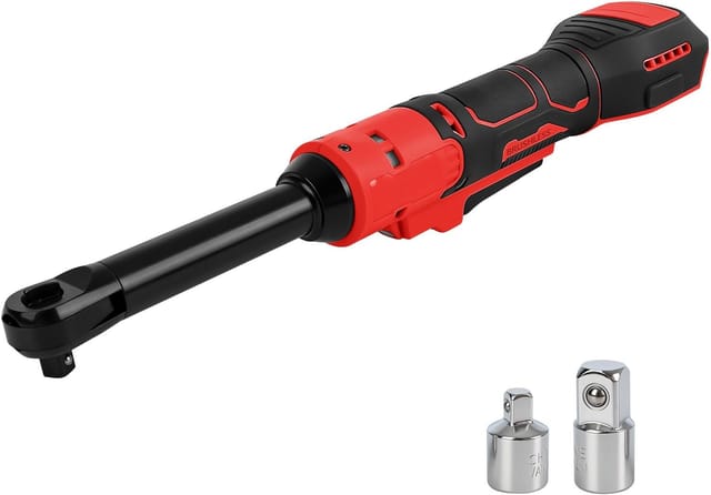 Verbesserter 3/8"-akku-ratschenschlüssel Mit Bürstenlosem Motor Für Milwaukee M18 18v Akku-geräte, 80 Nm, 320 U/min, Variable Drehzahl, Verlängerter Elektrischer Ratschenschlüssel Mit Led-beleuchtung