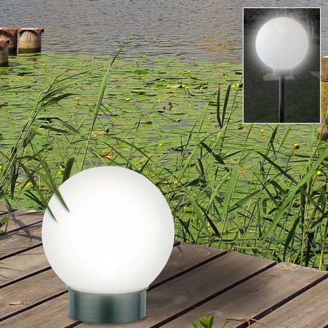 Buri - Led-solar-kugelleuchte Kugellampe Leuchtkugel Solarlampe Gartenlampe Lichtkugel
