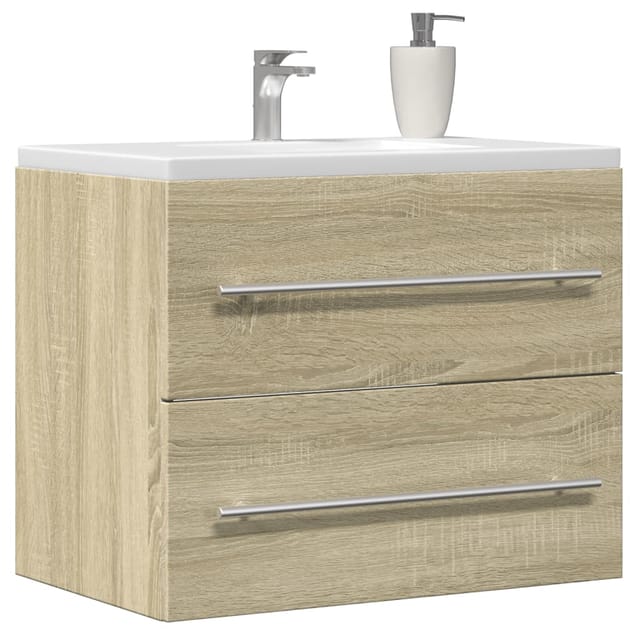 Waschbeckenunterschrank Sonoma-eiche 60x38,5x48cm Holzwerkstoff