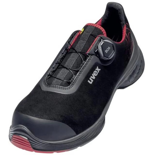 [neuwertig] B-ware Uvex Sicherheitsstiefel 1 G2 Arbeitsschuhe S3 Esd Rot Schwarz Größe 49 W 11