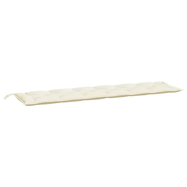 Gartenbank-auflage Cremeweiß 200x50x7 Cm Oxford-gewebe Vidaxl